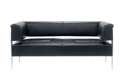 Sonala Black Leather Sofas