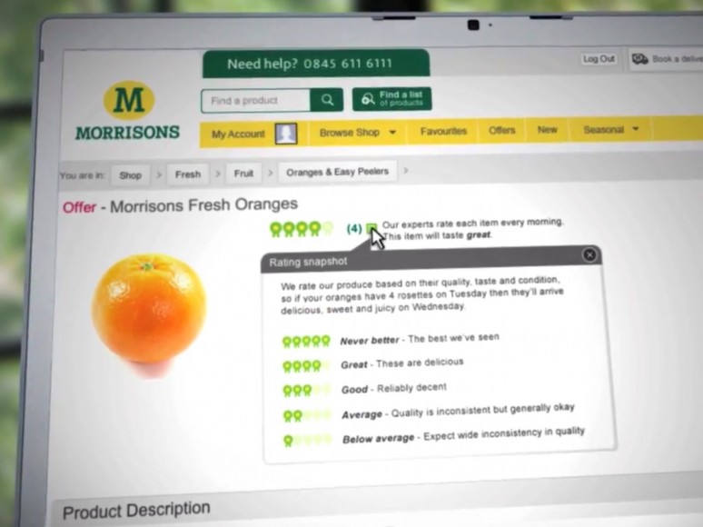 Morrisons' online grocery service is live