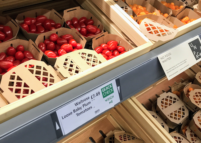 waitrose food waste bolsas