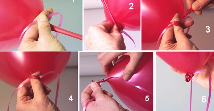 how to make balloon decorations without helium