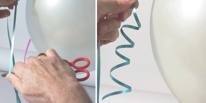 How To Tie Ribbon To Latex Balloons - 1 Easy Step! 