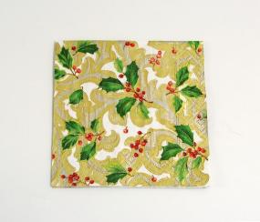 Venetian Christmas Napkins Cocktail Size - 106626 Caspari Venetian ...