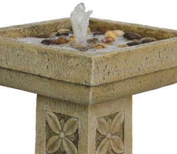 Vintage Bird Bath Fountain | Self-contained features – Water Garden UK